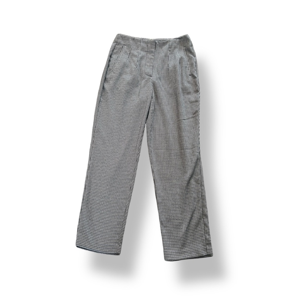 [Nine West] Tapered Leg Houndstooth Pants